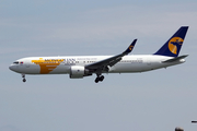 MIAT Mongolian Airlines Boeing 767-34G(ER) (JU-1021) at  Hong Kong - Chek Lap Kok International, Hong Kong