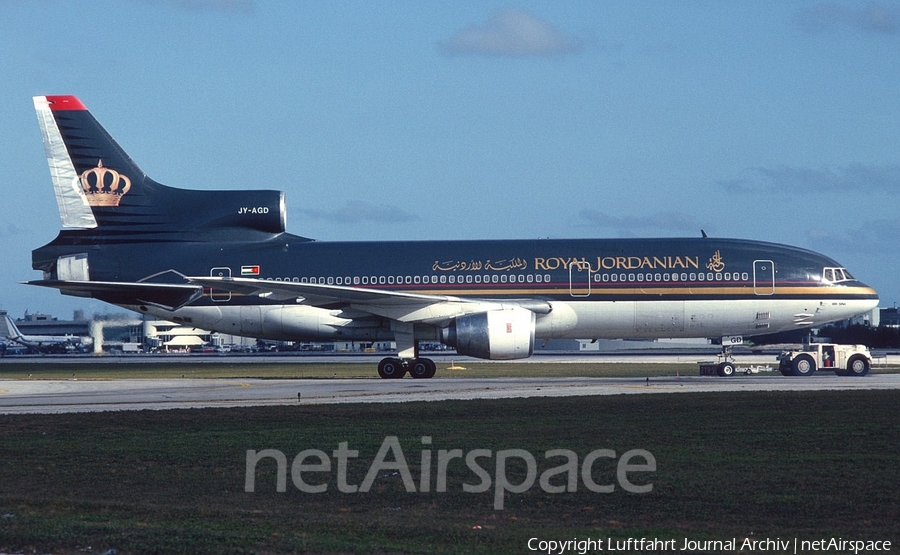Royal Jordanian Lockheed L-1011-385-3 TriStar 500 (JY-AGD) | Photo 402345