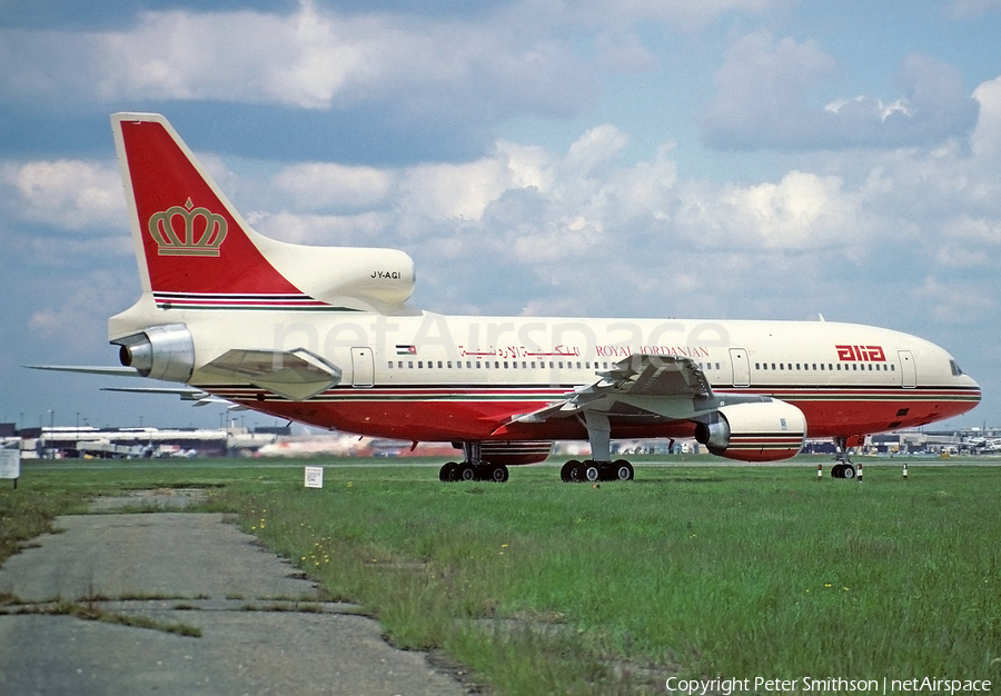 ALIA Royal Jordanian Lockheed L-1011-385-3 TriStar 500 (JY-AGI) | Photo 290820