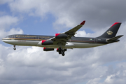 Royal Jordanian Airbus A340-212 (JY-AID) at  London - Heathrow, United Kingdom