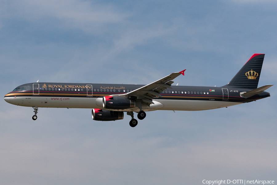 Royal Jordanian Airbus A321-231 (JY-AYG) | Photo 201961