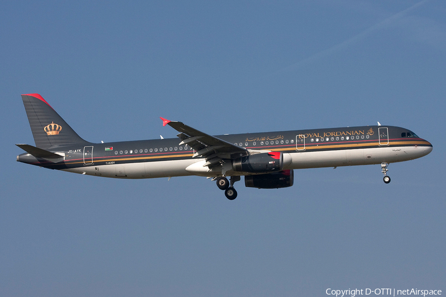 Royal Jordanian Airbus A321-231 (JY-AYK) | Photo 270740