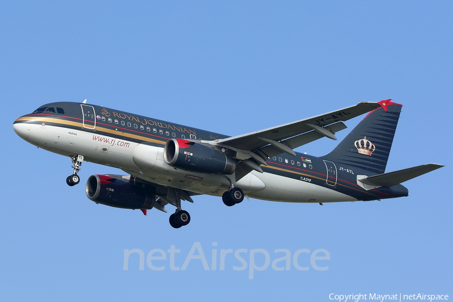 Royal Jordanian Airbus A319-132 (JY-AYL) | Photo 132525