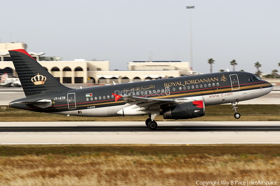 Royal Jordanian Airbus A319-132 (JY-AYM) | Photo 160347