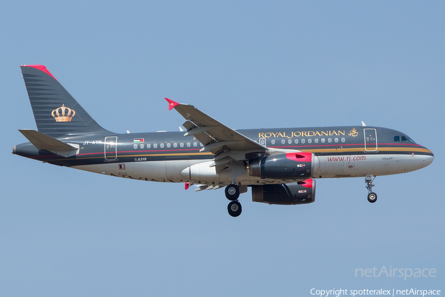 Royal Jordanian Airbus A319-132 (JY-AYN) | Photo 103590