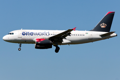 Royal Jordanian Airbus A319-132 (JY-AYP) at  Amsterdam - Schiphol, Netherlands