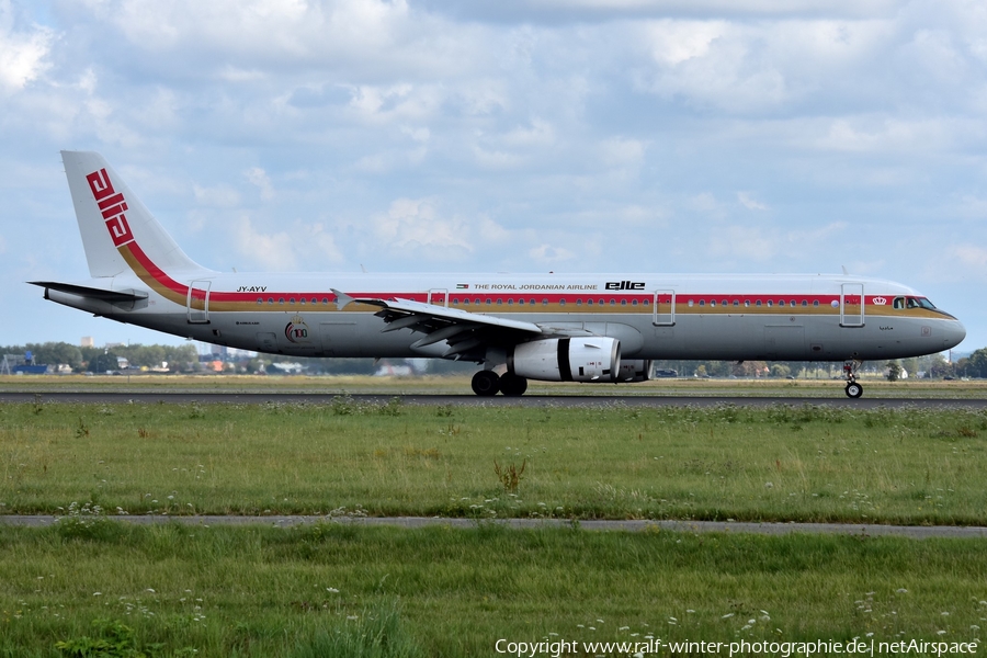 Royal Jordanian Airbus A321-231 (JY-AYV) | Photo 642976