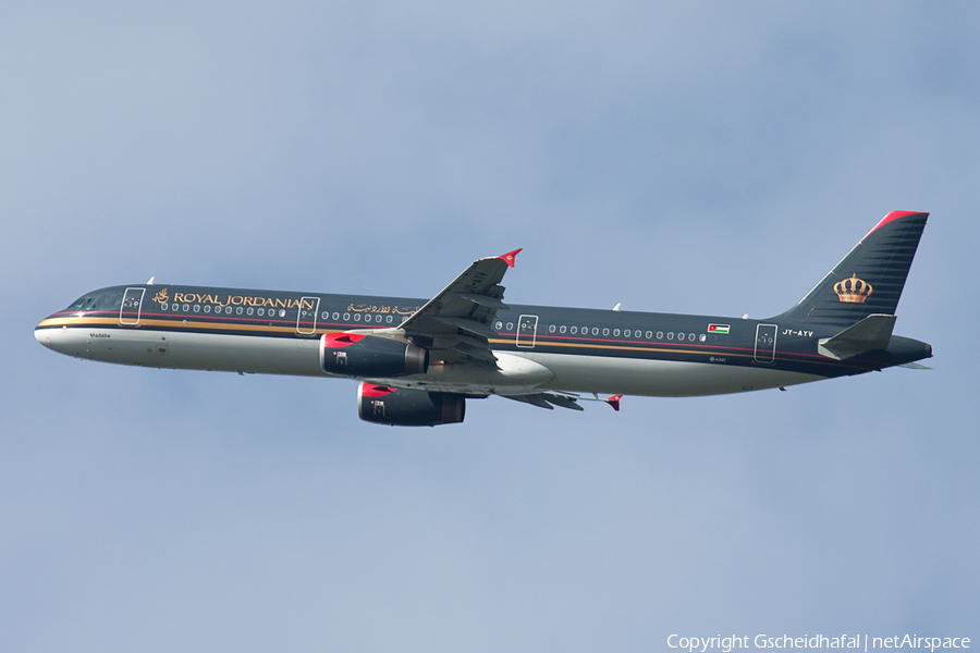 Royal Jordanian Airbus A321-231 (JY-AYV) | Photo 64088