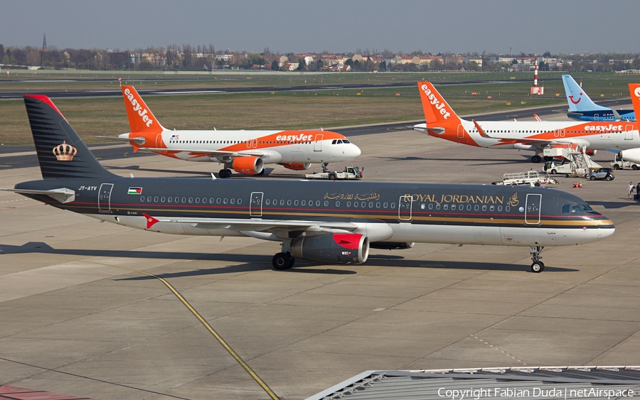 Royal Jordanian Airbus A321-231 (JY-AYV) | Photo 347665