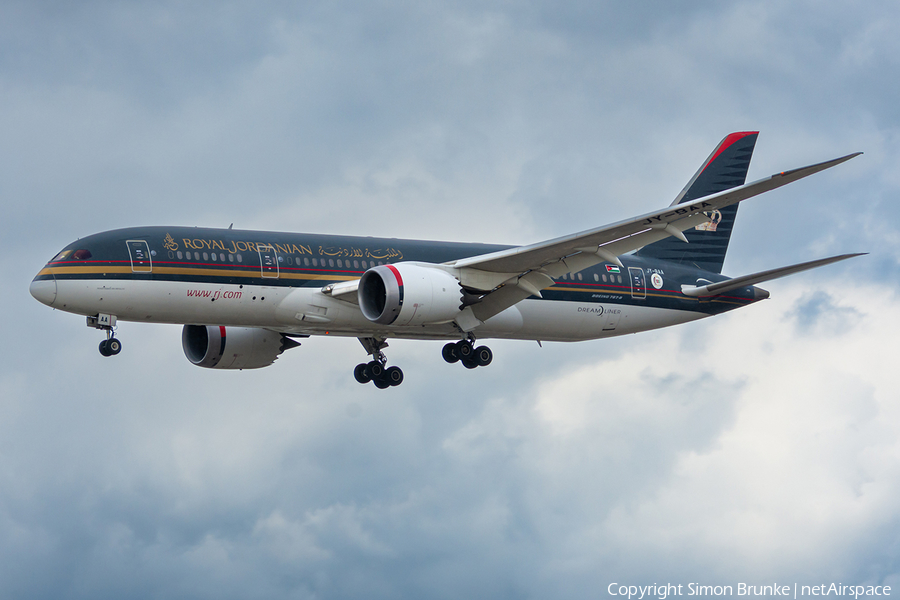 Royal Jordanian Boeing 787-8 Dreamliner (JY-BAA) | Photo 543383