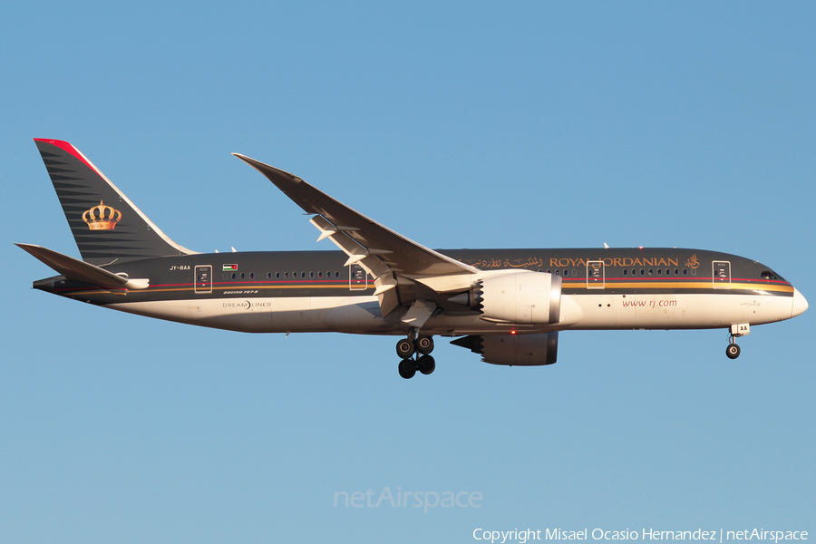 Royal Jordanian Boeing 787-8 Dreamliner (JY-BAA) | Photo 71949