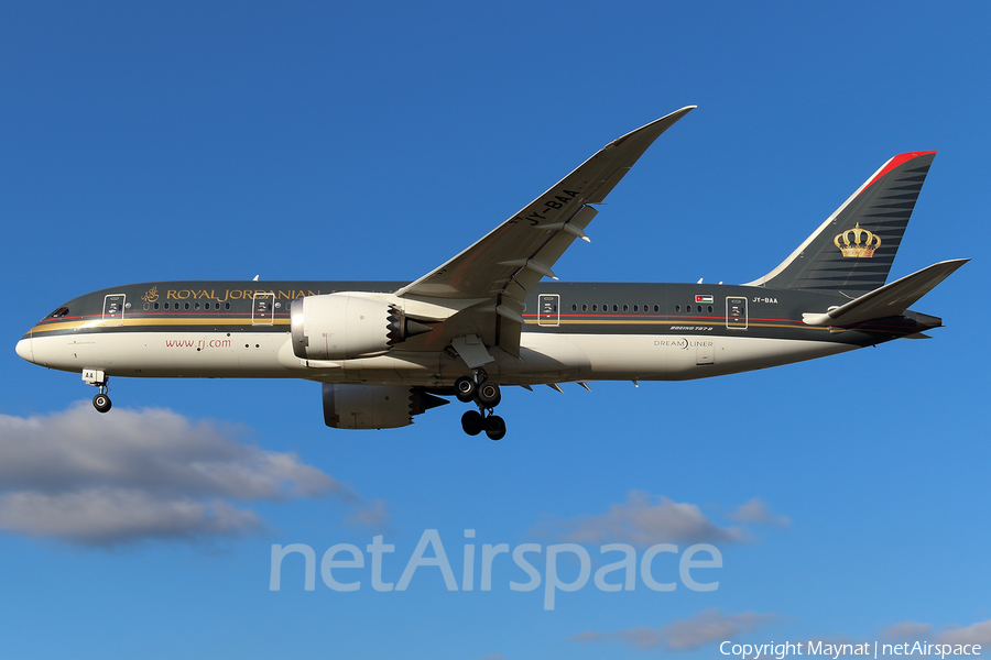 Royal Jordanian Boeing 787-8 Dreamliner (JY-BAA) | Photo 233578