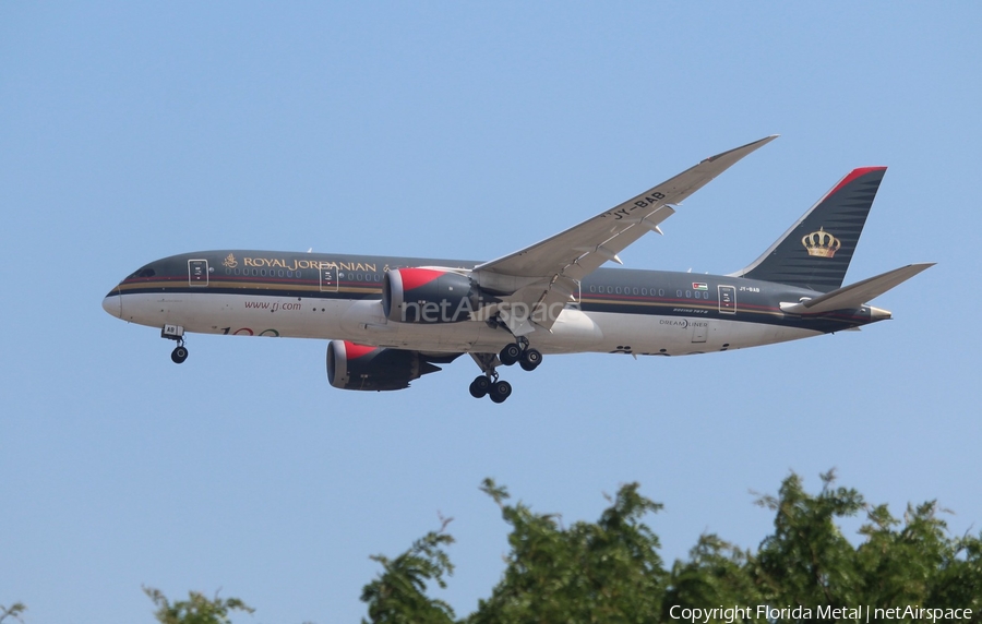 Royal Jordanian Boeing 787-8 Dreamliner (JY-BAB) | Photo 349342