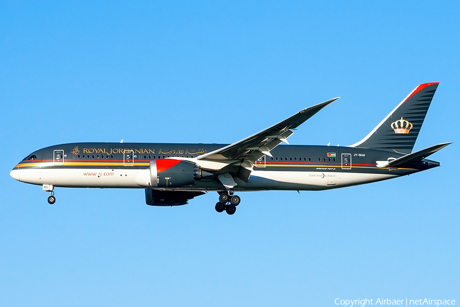 Royal Jordanian Boeing 787-8 Dreamliner (JY-BAG) | Photo 368918