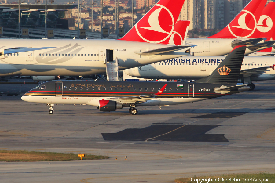 Royal Jordanian Embraer ERJ-175LR (ERJ-170-200LR) (JY-EMD) | Photo 30510