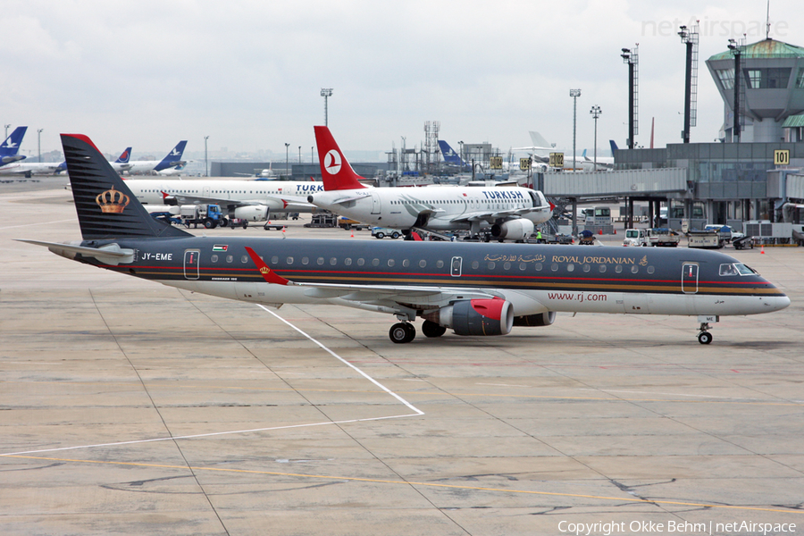 Royal Jordanian Embraer ERJ-195LR (ERJ-190-200LR) (JY-EME) | Photo 40288