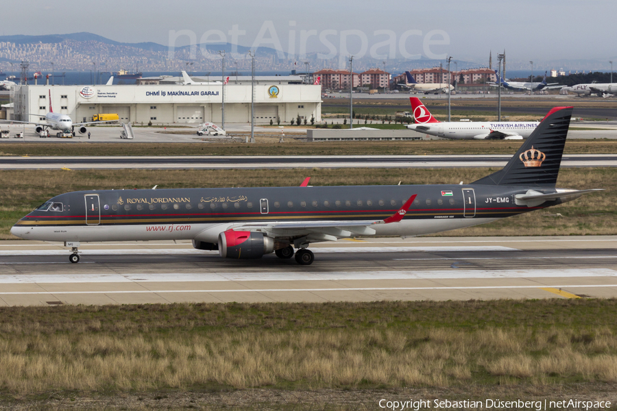 Royal Jordanian Embraer ERJ-195AR (ERJ-190-200 IGW) (JY-EMG) | Photo 116638