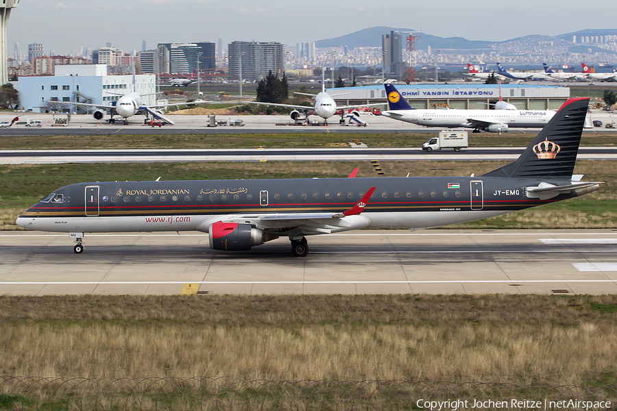 Royal Jordanian Embraer ERJ-195AR (ERJ-190-200 IGW) (JY-EMG) | Photo 73102