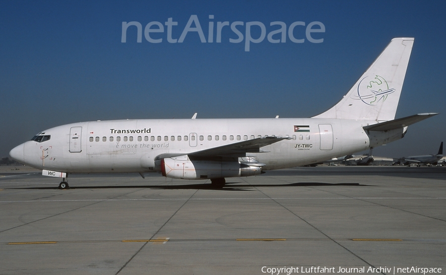 Transworld Air Freighters Boeing 737-2T4C(Adv) (JY-TWC) | Photo 410873