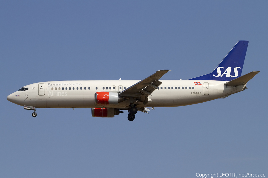 SAS - Scandinavian Airlines Boeing 737-405 (LN-BRE) | Photo 415963