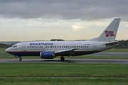 Braathens Boeing 737-505 (LN-BRV) at  Manchester - International (Ringway), United Kingdom