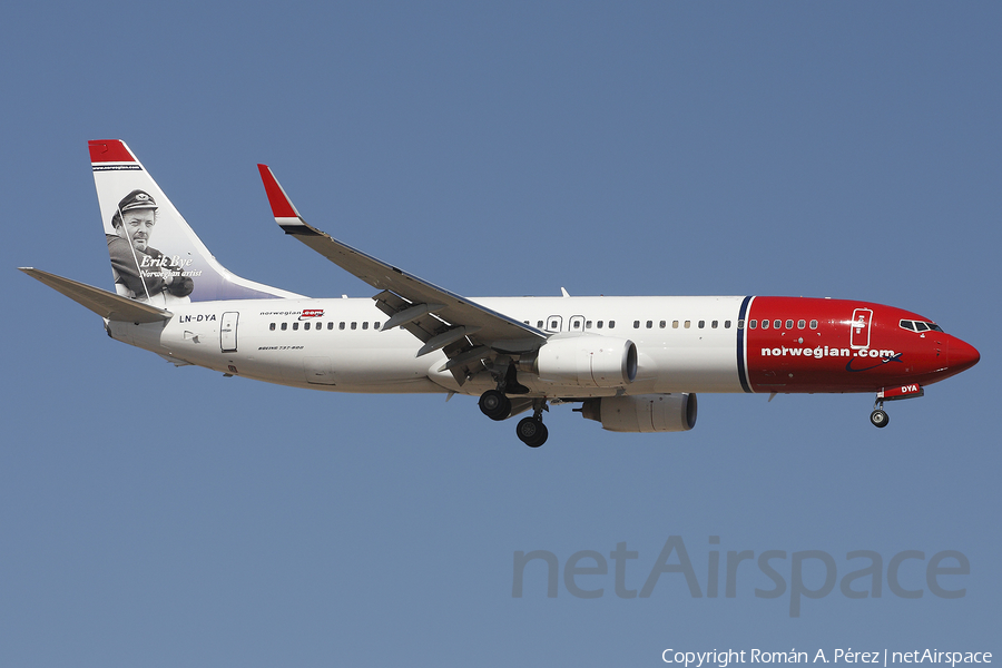 Norwegian Air Shuttle Boeing 737-8JP (LN-DYA) | Photo 282080