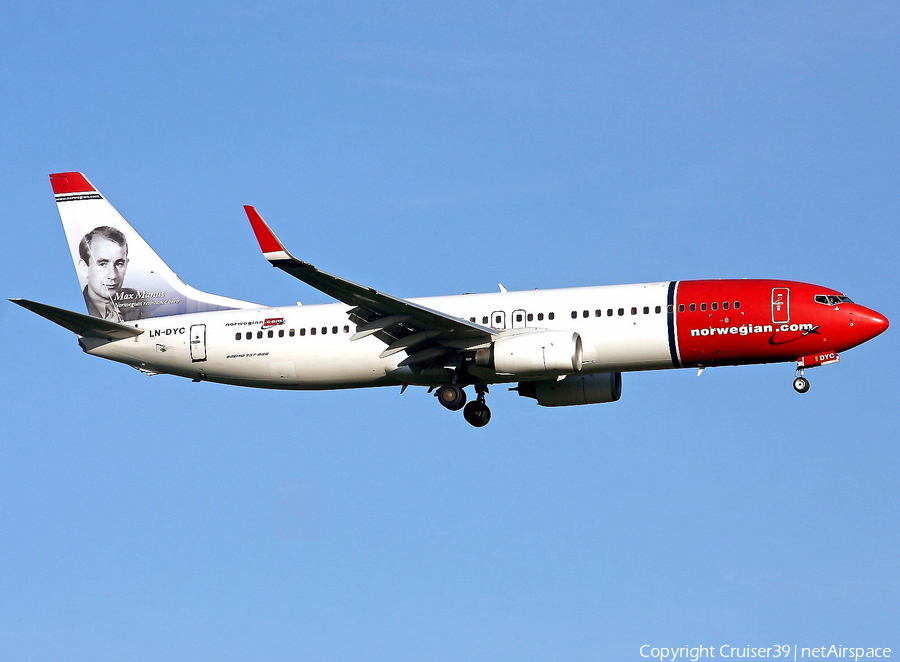 Norwegian Air Shuttle Boeing 737-8JP (LN-DYC) | Photo 111790