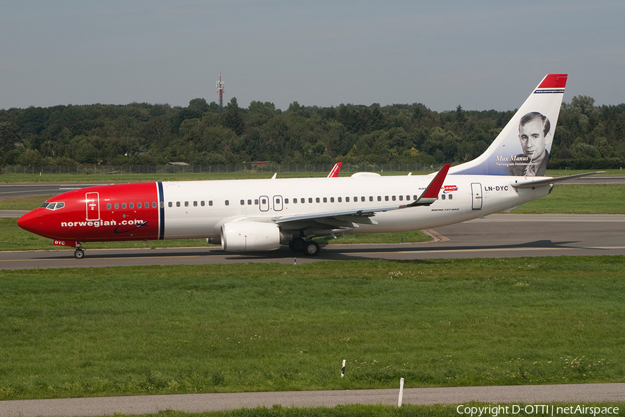 Norwegian Air Shuttle Boeing 737-8JP (LN-DYC) | Photo 365816