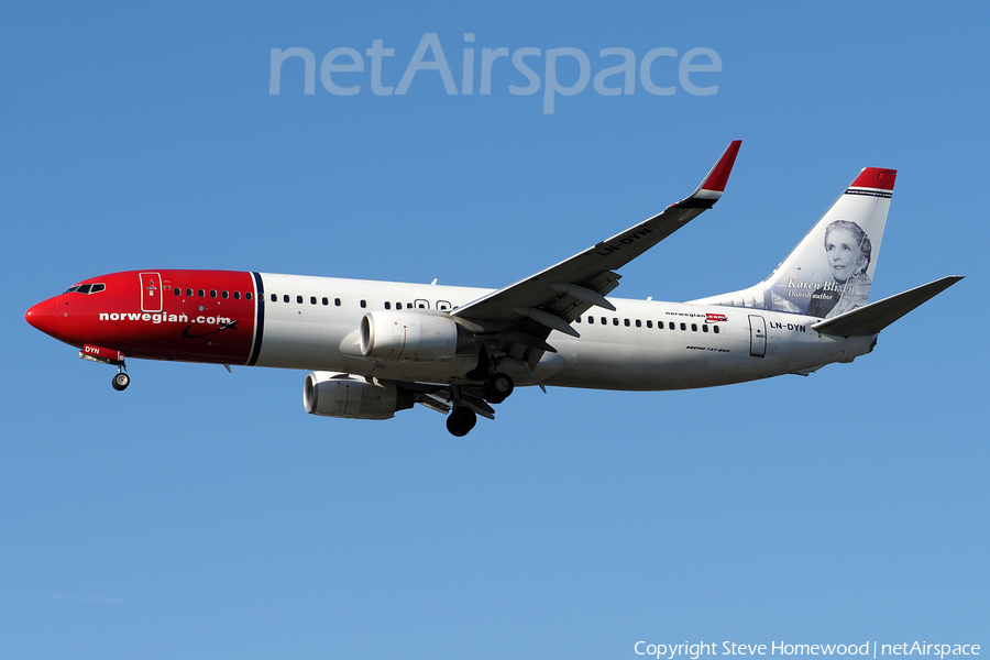 Norwegian Air Shuttle Boeing 737-8JP (LN-DYN) | Photo 282579
