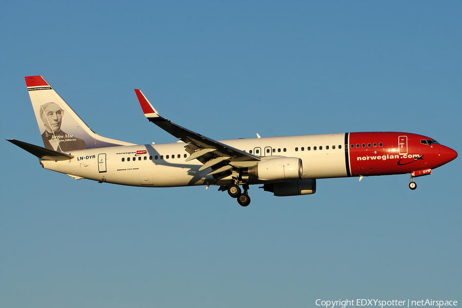 Norwegian Air Shuttle Boeing 737-8JP (LN-DYR) | Photo 275439