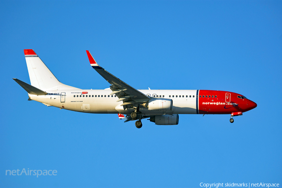 Norwegian Air Shuttle Boeing 737-8JP (LN-DYT) | Photo 282588