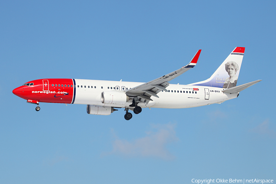 Norwegian Air Shuttle Boeing 737-8JP (LN-DYV) | Photo 36519