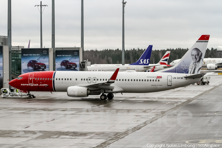 Norwegian Air Shuttle Boeing 737-8JP (LN-DYW) | Photo 384333