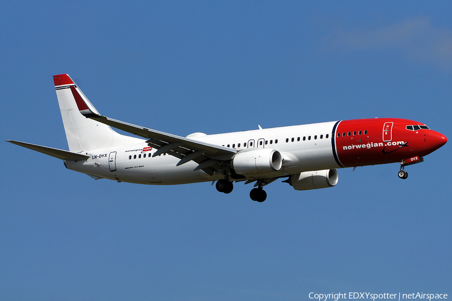 Norwegian Air Shuttle Boeing 737-8JP (LN-DYX) | Photo 275453