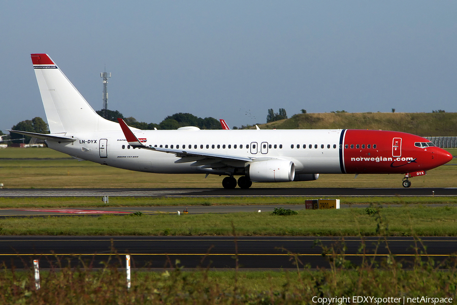 Norwegian Air Shuttle Boeing 737-8JP (LN-DYX) | Photo 280032