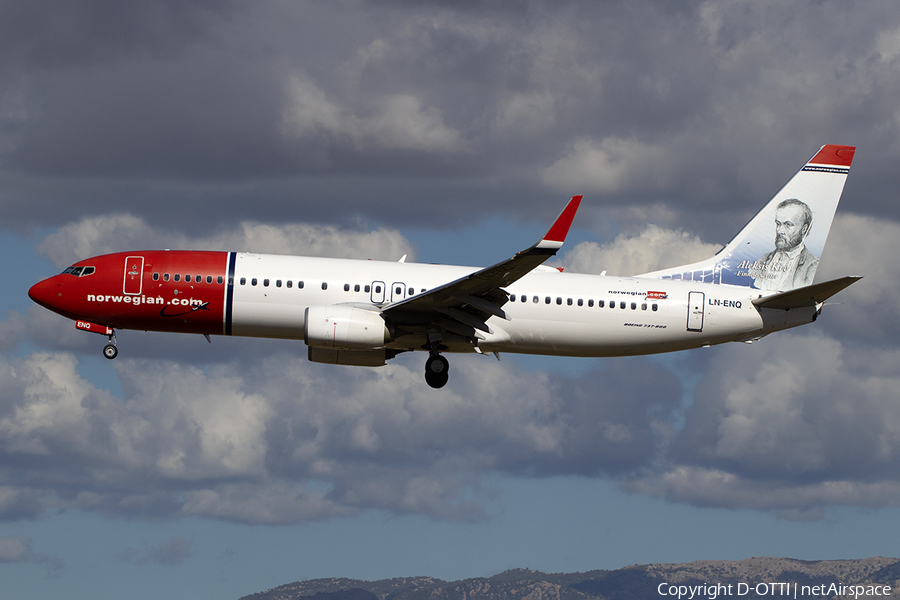 Norwegian Air Shuttle AOC Boeing 737-8JP (LN-ENQ) | Photo 534513