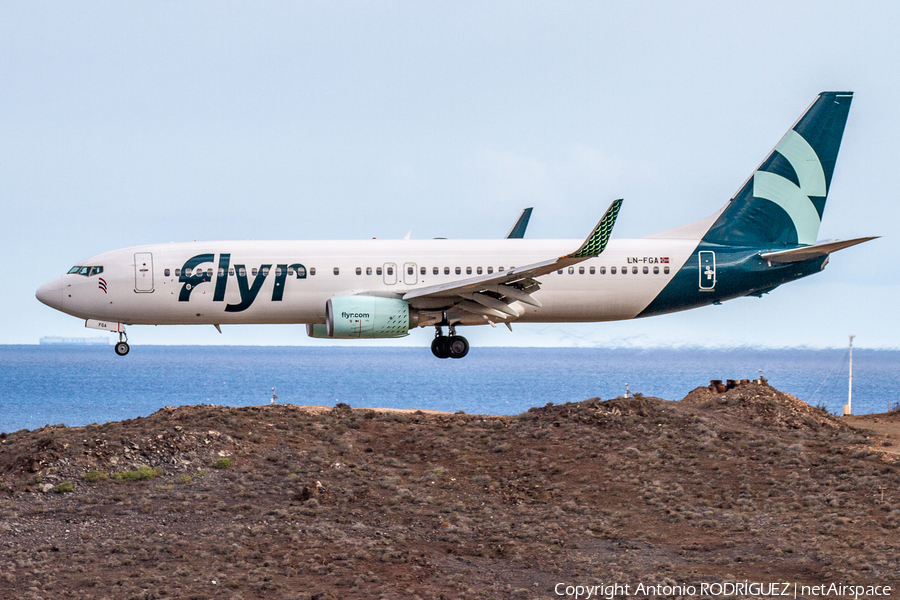 Flyr Boeing 737-82R (LN-FGA) | Photo 484127