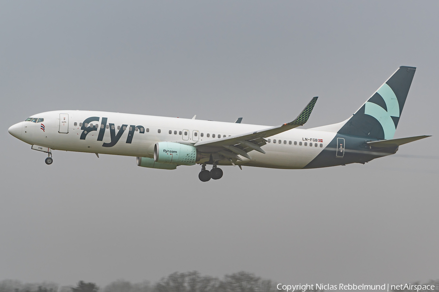Flyr Boeing 737-82R (LN-FGB) | Photo 489262