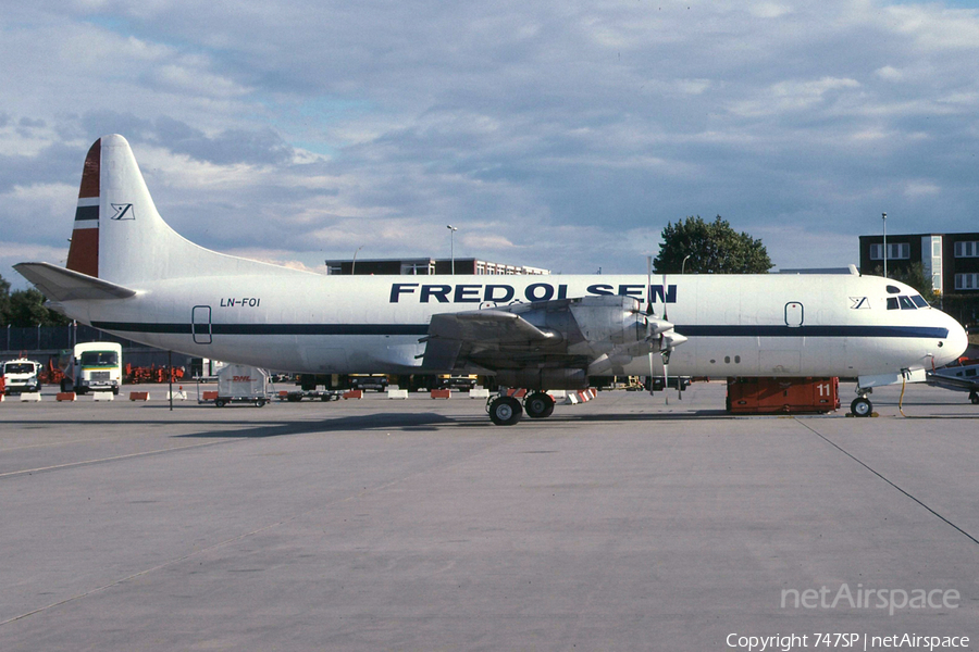 Fred Olsen Airtransport Lockheed L-188C(F) Electra (LN-FOI) | Photo 213729