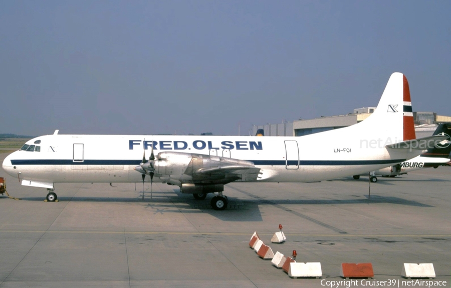 Fred Olsen Airtransport Lockheed L-188C(F) Electra (LN-FOI) | Photo 637684