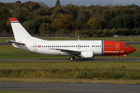 Norwegian Air Shuttle Boeing 737-3Y5 (LN-KKV) at  Hamburg - Fuhlsbuettel (Helmut Schmidt), Germany