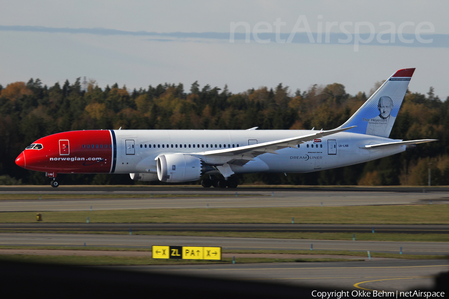 Norwegian Long Haul Boeing 787-8 Dreamliner (LN-LNB) | Photo 92437