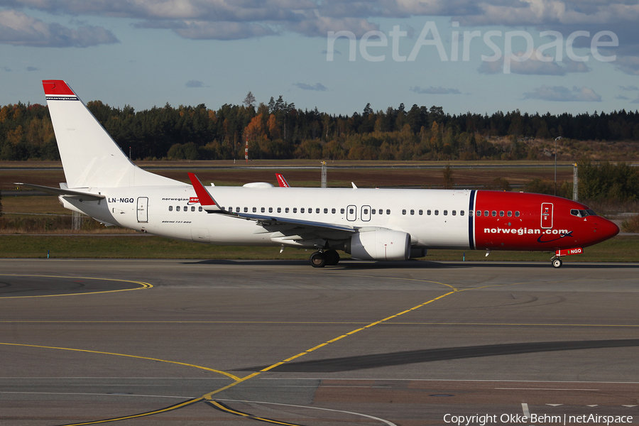 Norwegian Air Shuttle Boeing 737-8JP (LN-NGQ) | Photo 92440