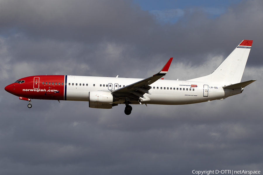 Norwegian Air Shuttle AOC Boeing 737-8FZ (LN-NIK) | Photo 532589