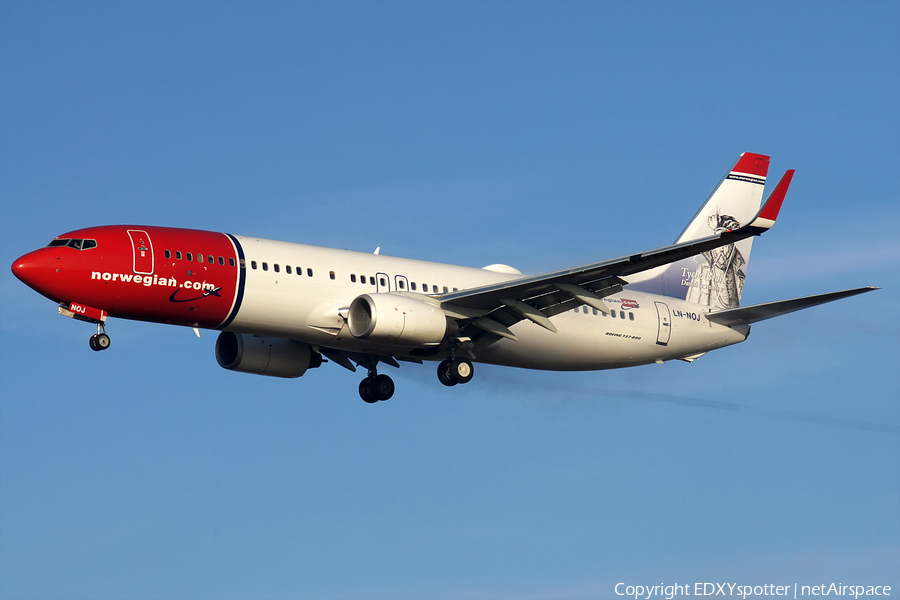Norwegian Air Shuttle Boeing 737-86N (LN-NOJ) | Photo 280215