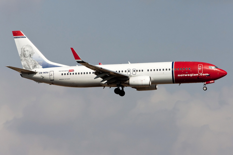 Norwegian Air Shuttle Boeing 737-8FZ (LN-NOU) at  Palma De Mallorca - Son San Juan, Spain