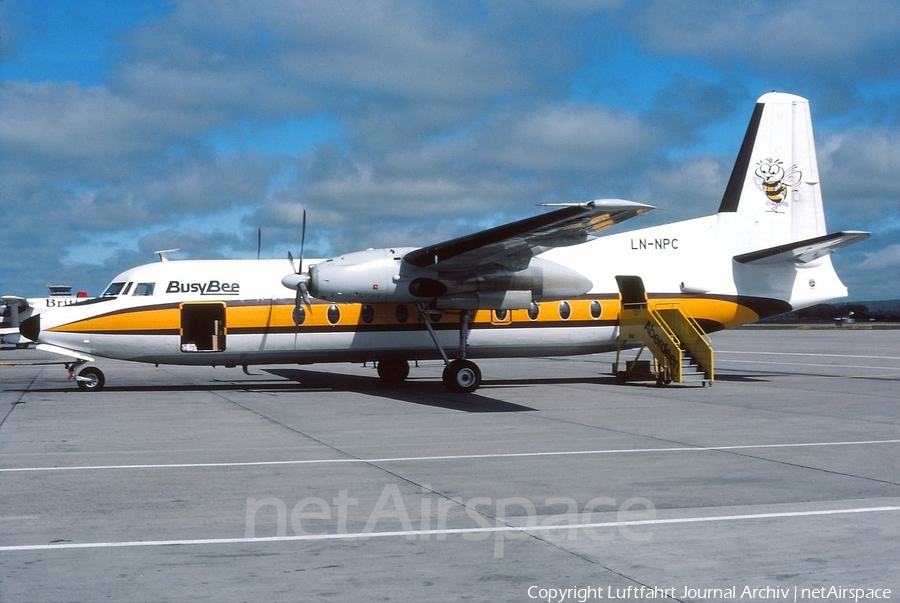 Busy Bee of Norway Fokker F27-100 Friendship (LN-NPC) | Photo 397133