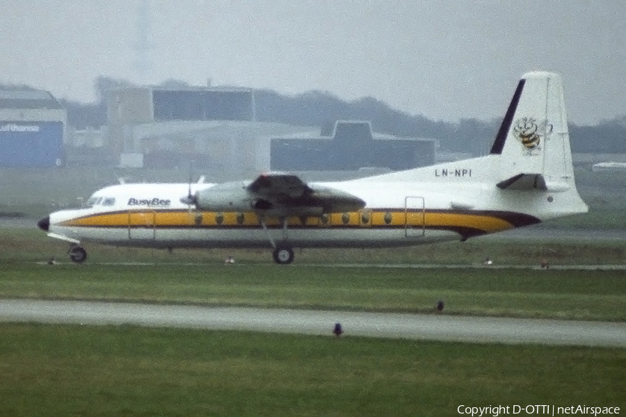 Busy Bee of Norway Fokker F27-100 Friendship (LN-NPI) | Photo 201250