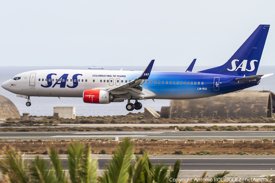 SAS - Scandinavian Airlines Boeing 737-86N (LN-RGI) | Photo 128855