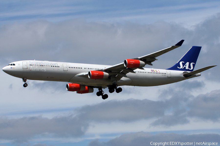 SAS - Scandinavian Airlines Airbus A340-313X (LN-RKF) | Photo 275473